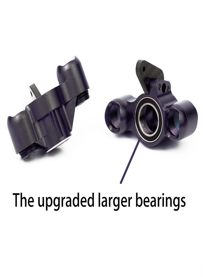 MOSHNOLY Aluminum Front Steering Knuckles Blocks for ARRMA 6S 1/8 Kraton Notorious Outcast 1/7 4WD BLX, RC Caster Blocks C-Hubs w/Big Bearings Upgrades Part, Hub Carriers Stub Axle Replace AR330505 - Image 5